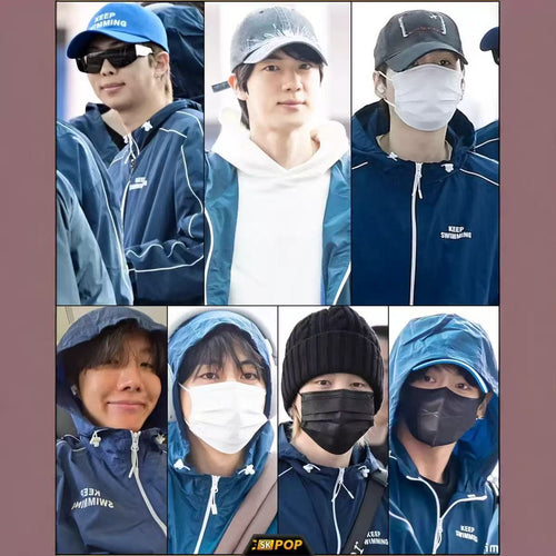 “Keep Swimming” Inspired Windbreaker Jacket | Fan-Made KPOP Streetwear Hoodie Jacket