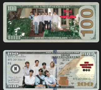 KPOP Idol Fan Money Bills Set | Collectible Banknote Style Cards for Multiple Groups