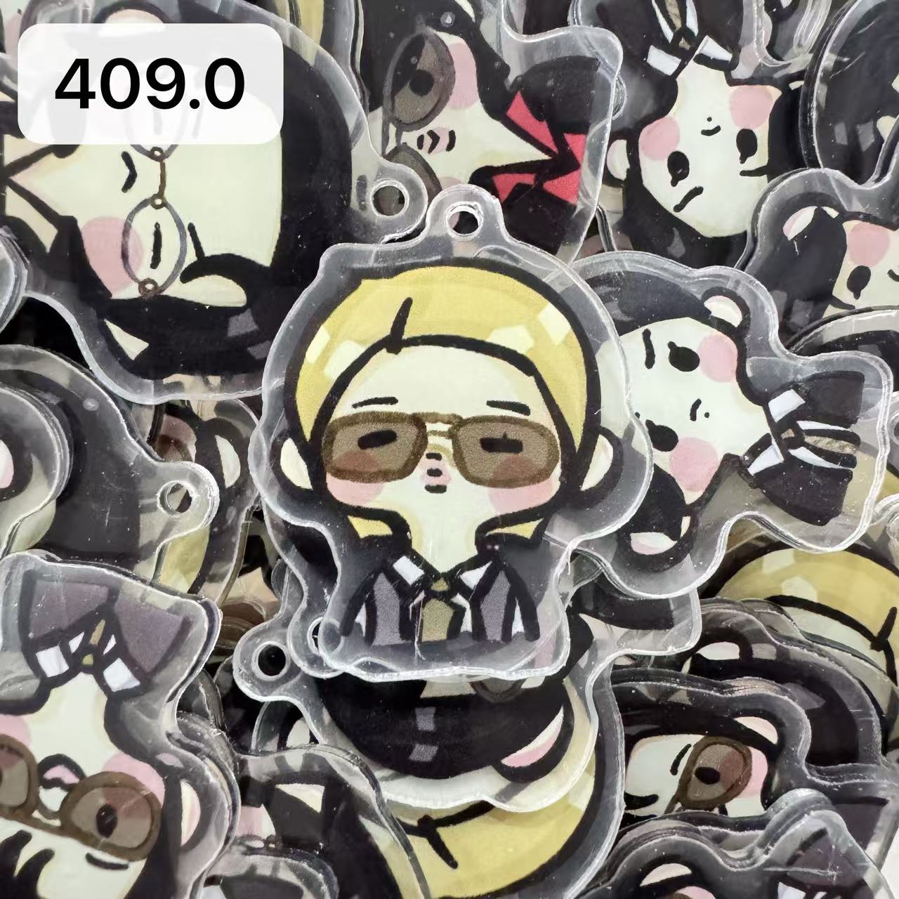 【409.0】for ARMY- Oreo  DIY Acrylic Keychain  –Acrylic charm for K-pop Concert Freebies (Preorder 5 Days)， keychain-accessories-beads-acrylic for DIY
