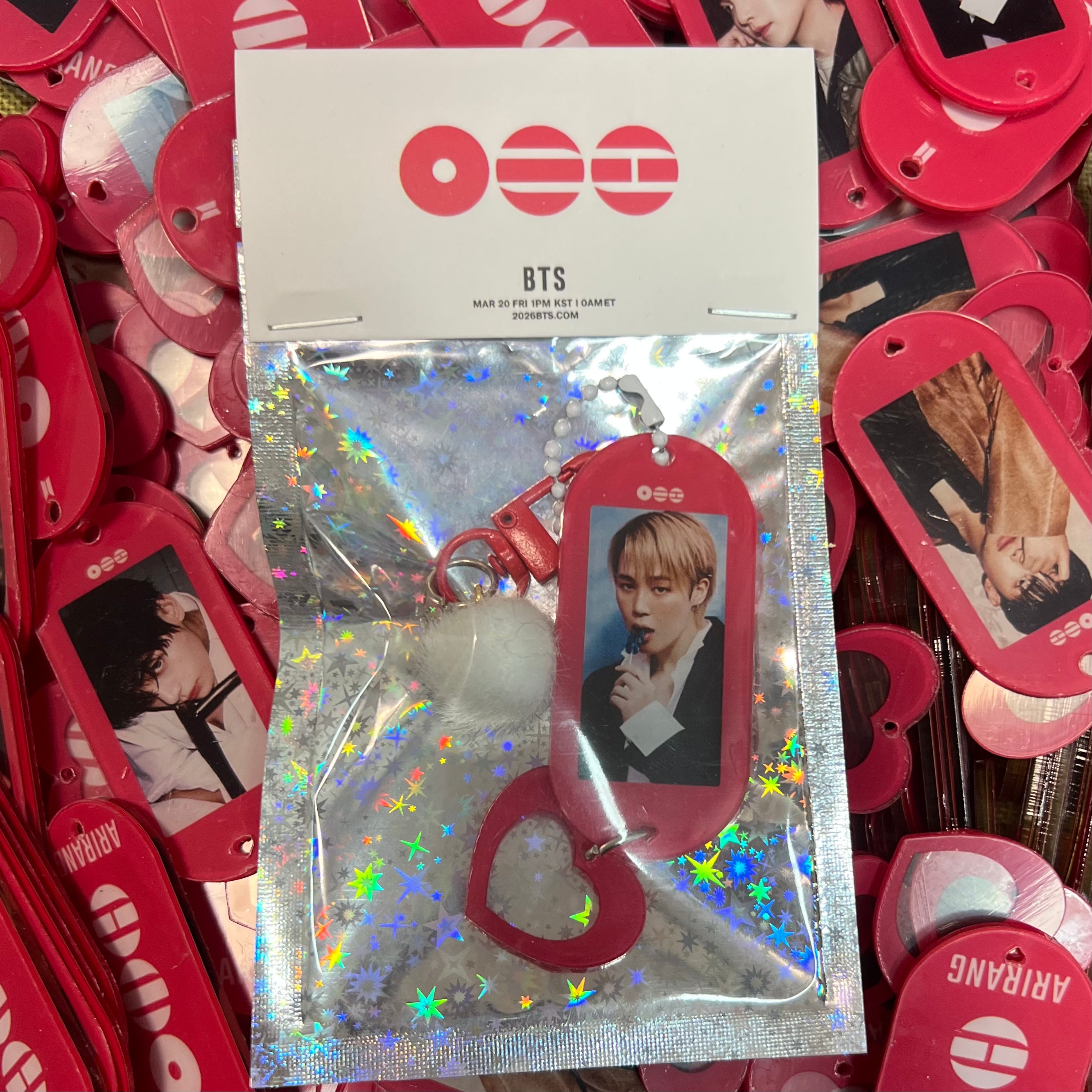 【232.0】for ARMY-arirang OT7 DIY Acrylic Keychain  –Acrylic charm for K-pop Concert Freebies (Preorder 5 Days)， keychain-accessories-beads-acrylic for DIY