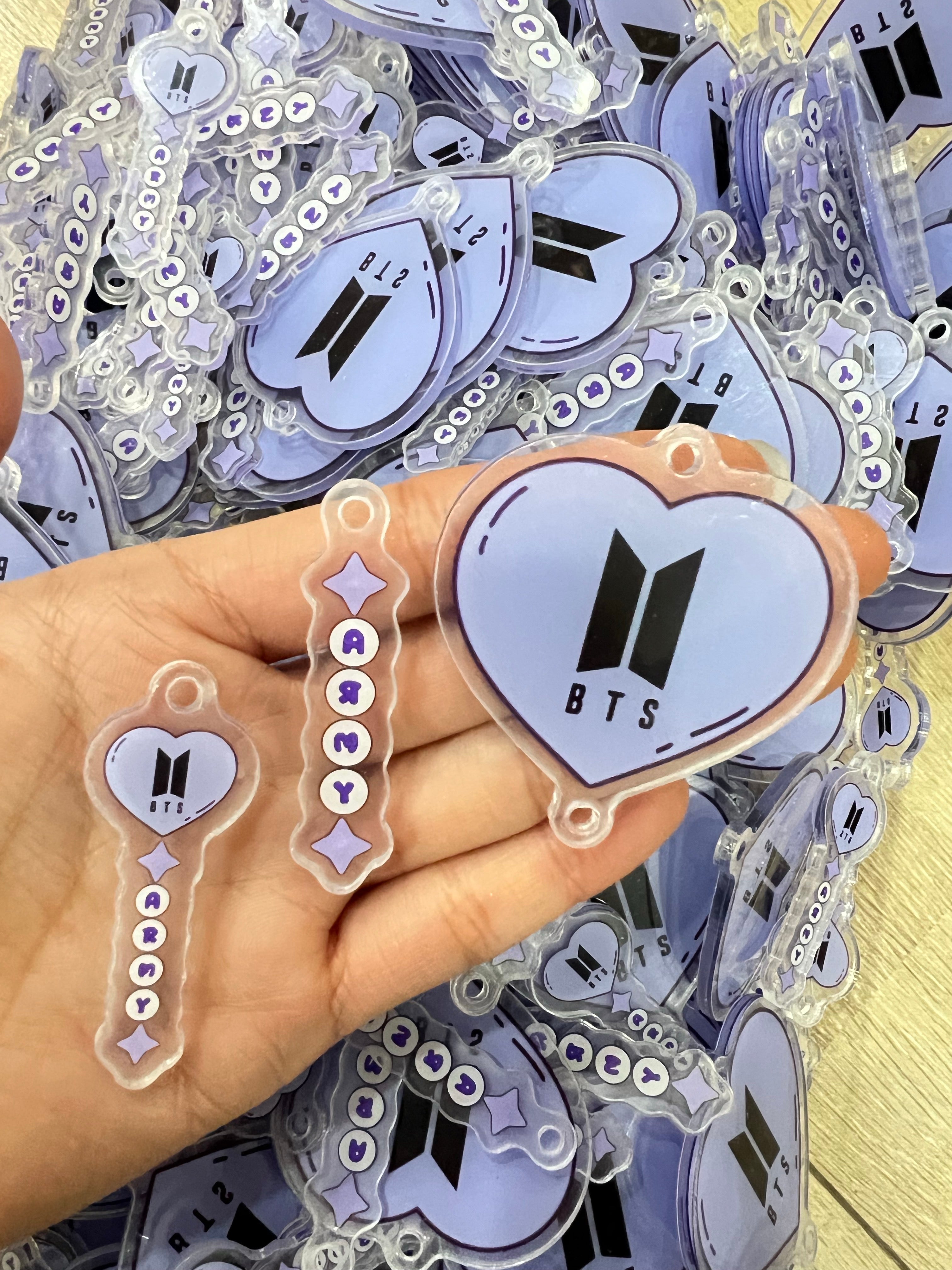 【191】for ARMY -OT7 DIY Acrylic Keychain  –Acrylic charm for K-pop Concert Freebies (Preorder 5 Days)， keychain-accessories-beads-acrylic for DIY