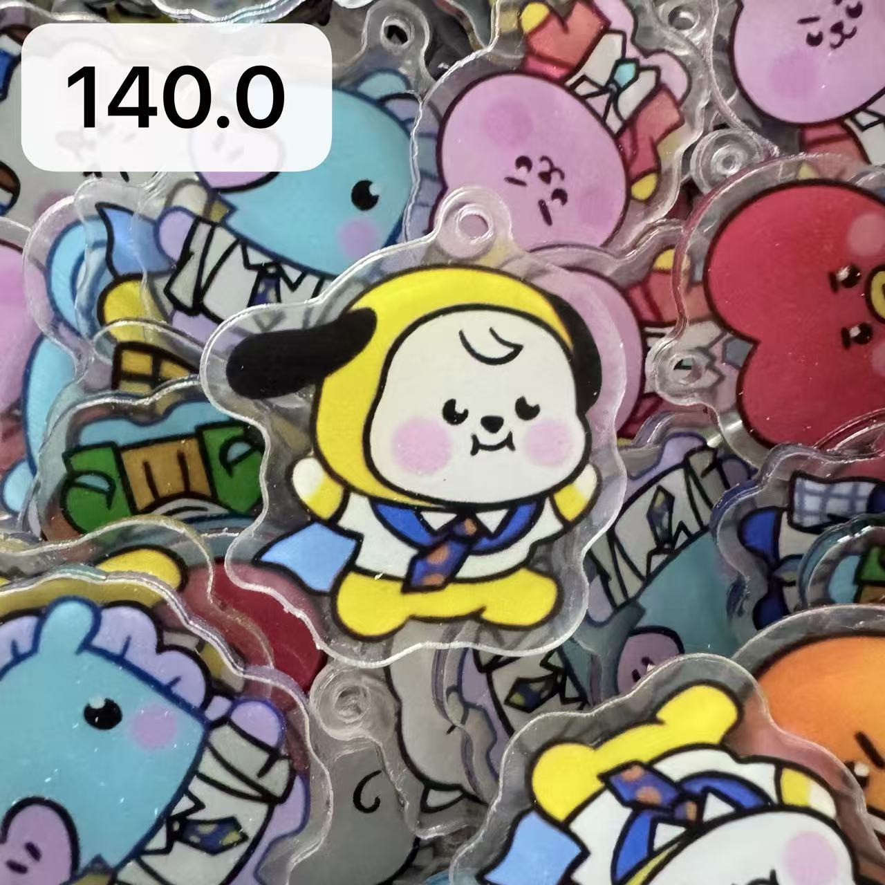 【Cartoon140.0】for ARMY-ARMY Bomb OT7 DIY Acrylic Keychain  –Acrylic charm for K-pop Concert Freebies (Preorder 5 Days)， keychain-accessories-beads-acrylic for DIY