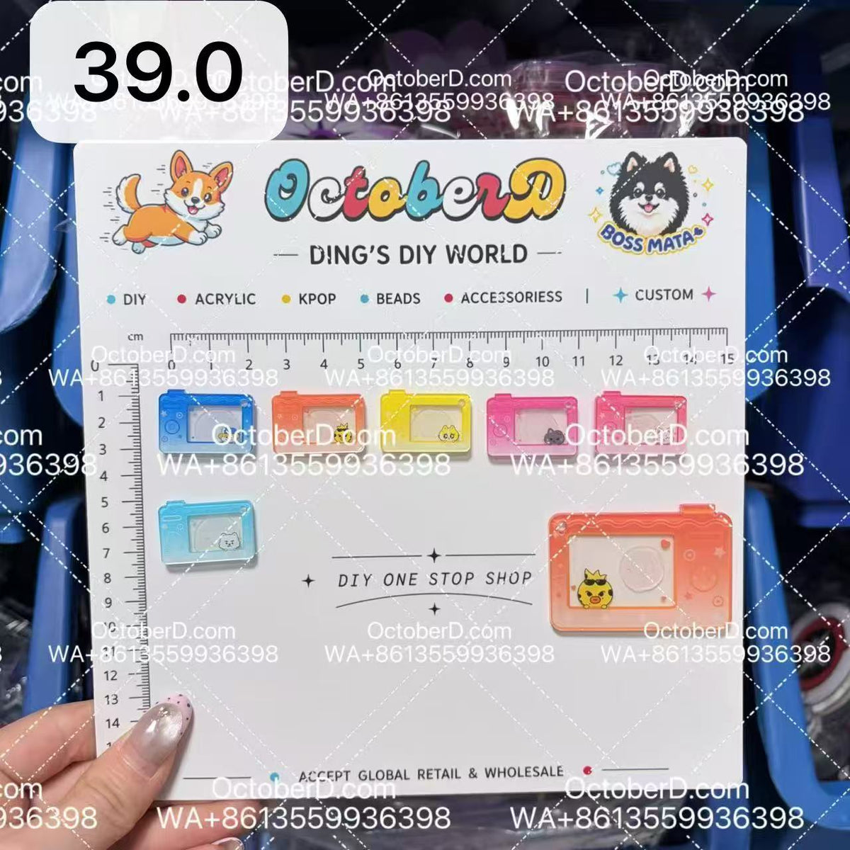 【Cartoon39.0】Enhypen Fan-Made DIY Acrylic Keychain – K-pop Concert Freebies (Preorder 5 Days) | keychain-accessories-beads-acrylic for DIY