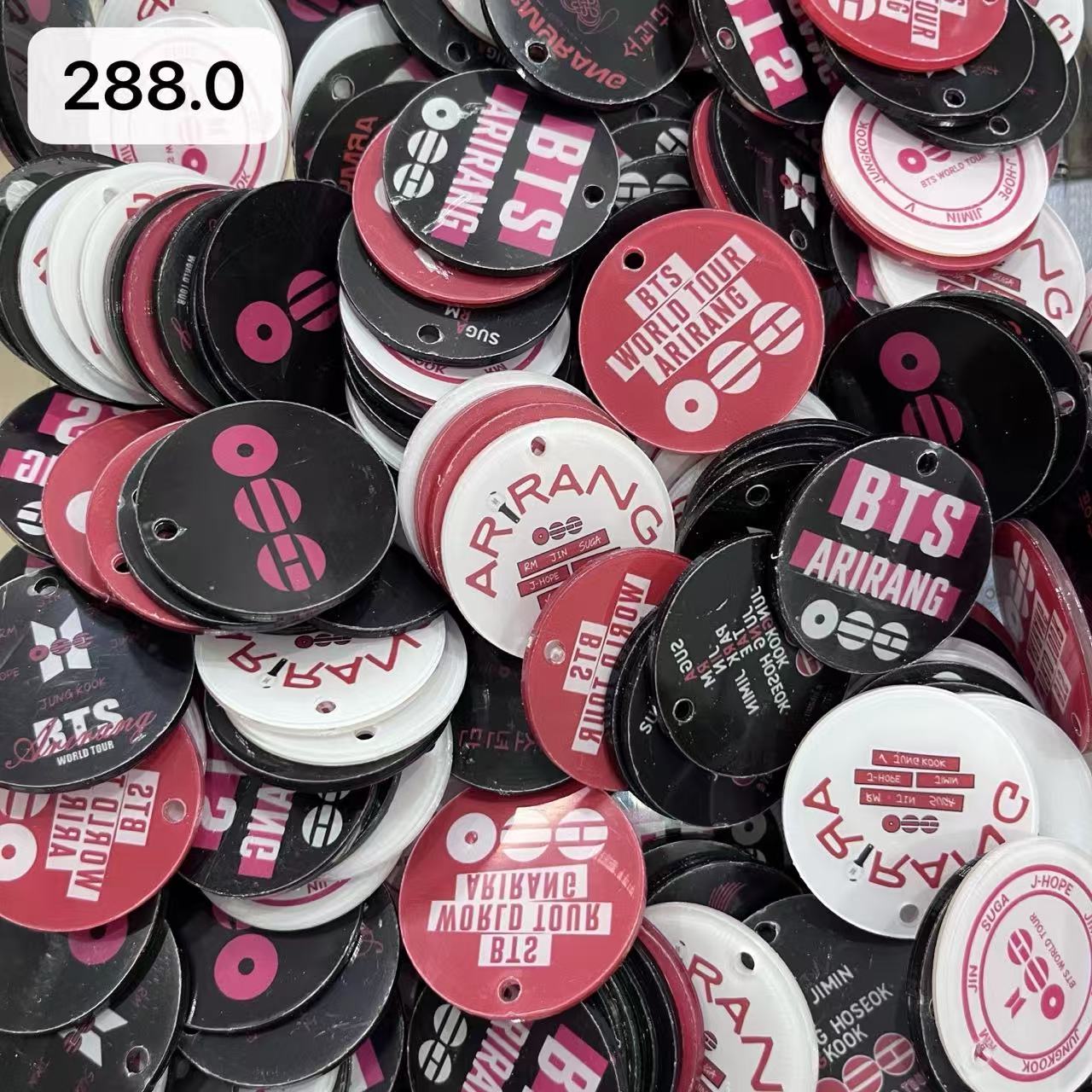 【288.0】for ARMY- OT7 DIY Acrylic Keychain  –Acrylic charm for K-pop Concert Freebies (Preorder 5 Days)， keychain-accessories-beads-acrylic for DIY
