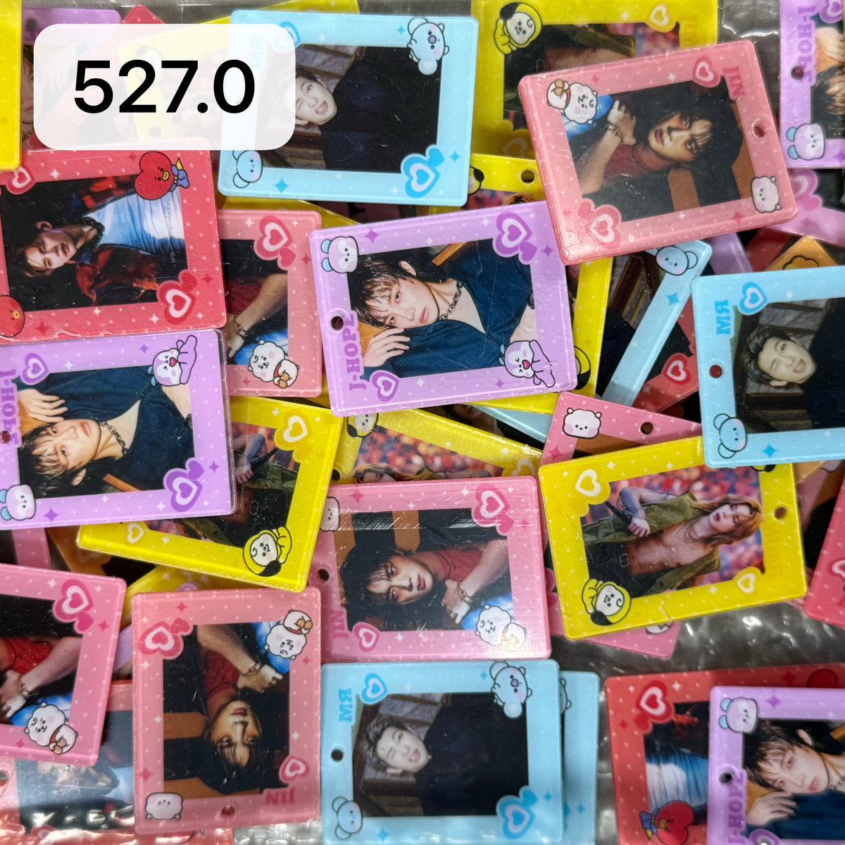 【527.0】for ARMY- OT7 DIY Acrylic Keychain  –Acrylic charm for K-pop Concert Freebies (Preorder 5 Days)， keychain-accessories-beads-acrylic for DIY