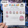 【Cartoon532.0】for ARMY- OT7 DIY Acrylic Keychain  –Acrylic charm for K-pop Concert Freebies (Preorder 5 Days)， keychain-accessories-beads-acrylic for DIY