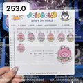 【Cartoon253.0】for ARMY- OT7 DIY Acrylic Keychain  –Acrylic charm for K-pop Concert Freebies (Preorder 5 Days)， keychain-accessories-beads-acrylic for DIY