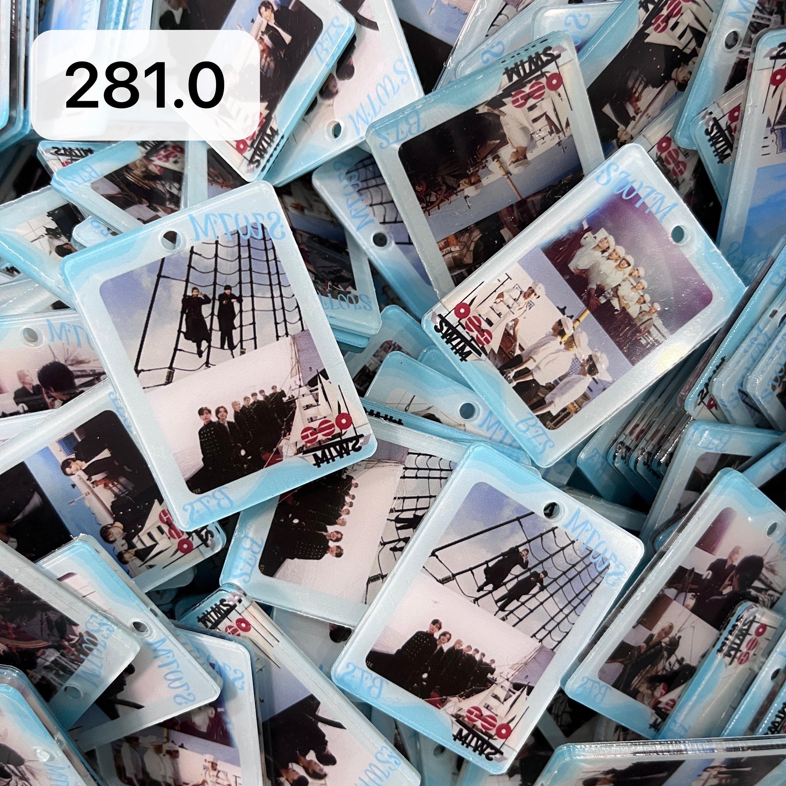 【281.0】for ARMY-swim OT7 DIY Acrylic Keychain  –Acrylic charm for K-pop Concert Freebies (Preorder 5 Days)， keychain-accessories-beads-acrylic for DIY