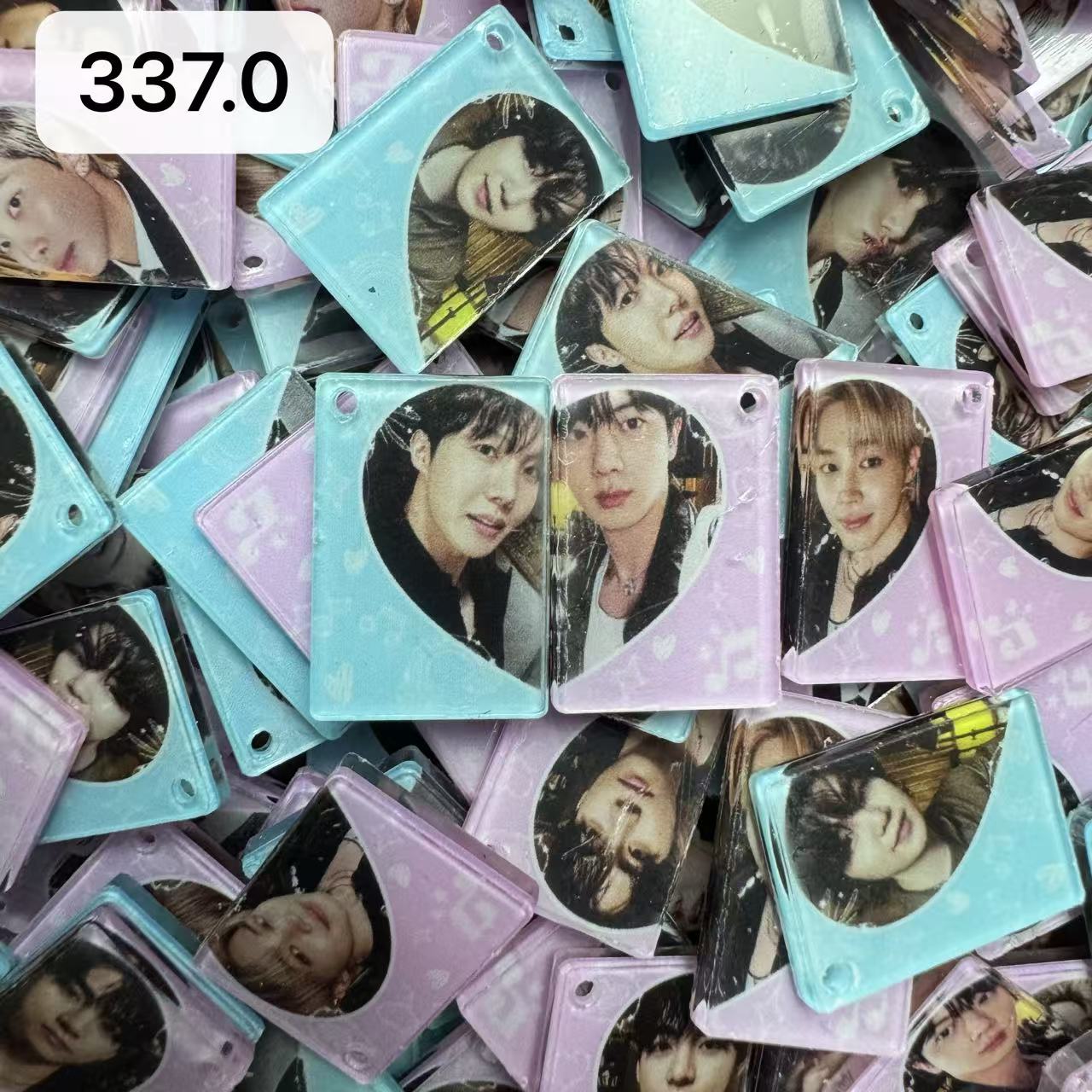 【337.0】for ARMY- OT7 DIY Acrylic Keychain  –Acrylic charm for K-pop Concert Freebies (Preorder 5 Days)， keychain-accessories-beads-acrylic for DIY