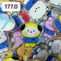 【Cartoon177.0】for ARMY-ARMY Bomb OT7 DIY Acrylic Keychain  –Acrylic charm for K-pop Concert Freebies (Preorder 5 Days)， keychain-accessories-beads-acrylic for DIY