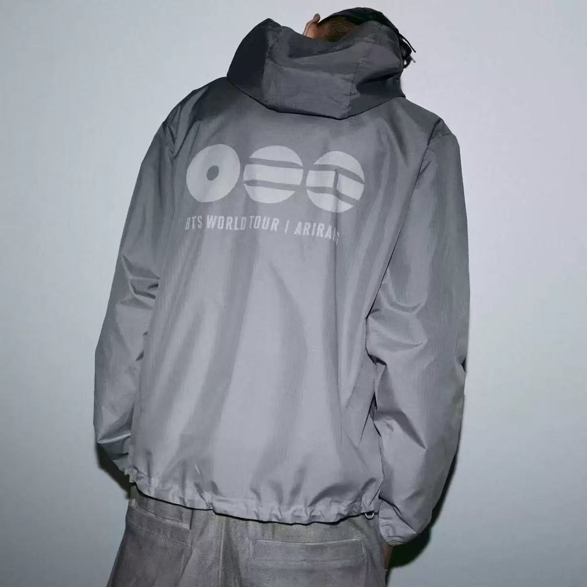BTS “Arirang World Tour” Inspired Windbreaker Jacket | Fan-Made ARMY KPOP Streetwear Lightweight Jacket