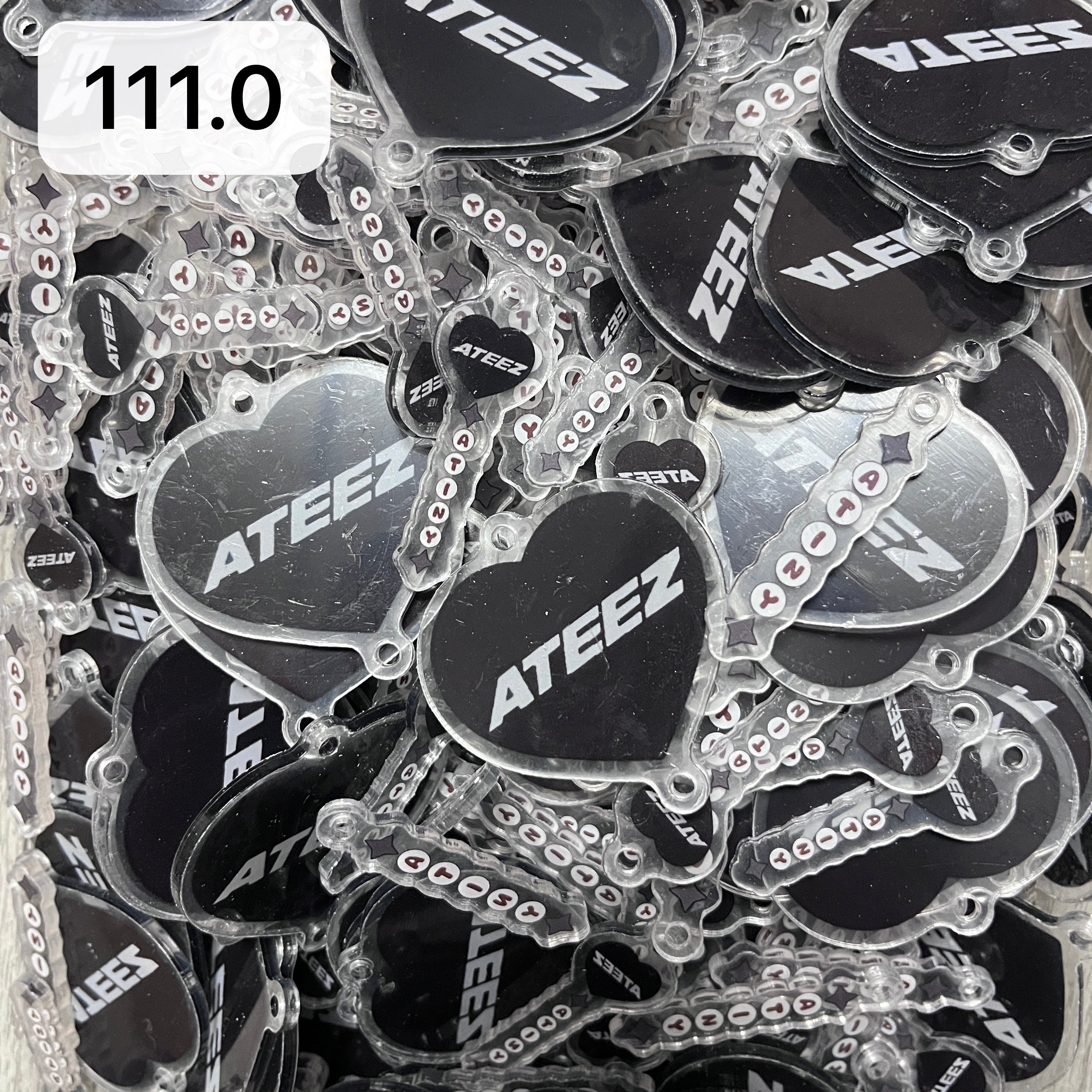 【110.0】For ATINY – OT8 DIY Acrylic Charm for K-pop Keychain – Acrylic Concert Freebies (Preorder 5 Days), Keychain Accessories Beads Acrylic for DIY
