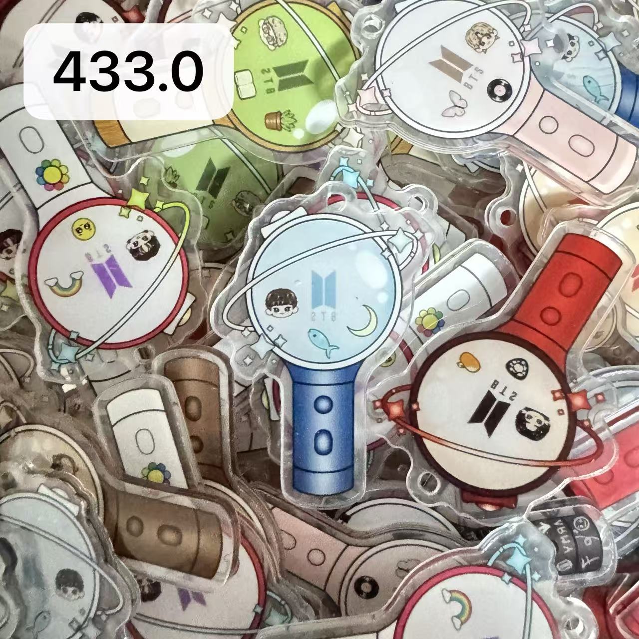 【433.0】for ARMY- Oreo  DIY Acrylic Keychain  –Acrylic charm for K-pop Concert Freebies (Preorder 5 Days)， keychain-accessories-beads-acrylic for DIY