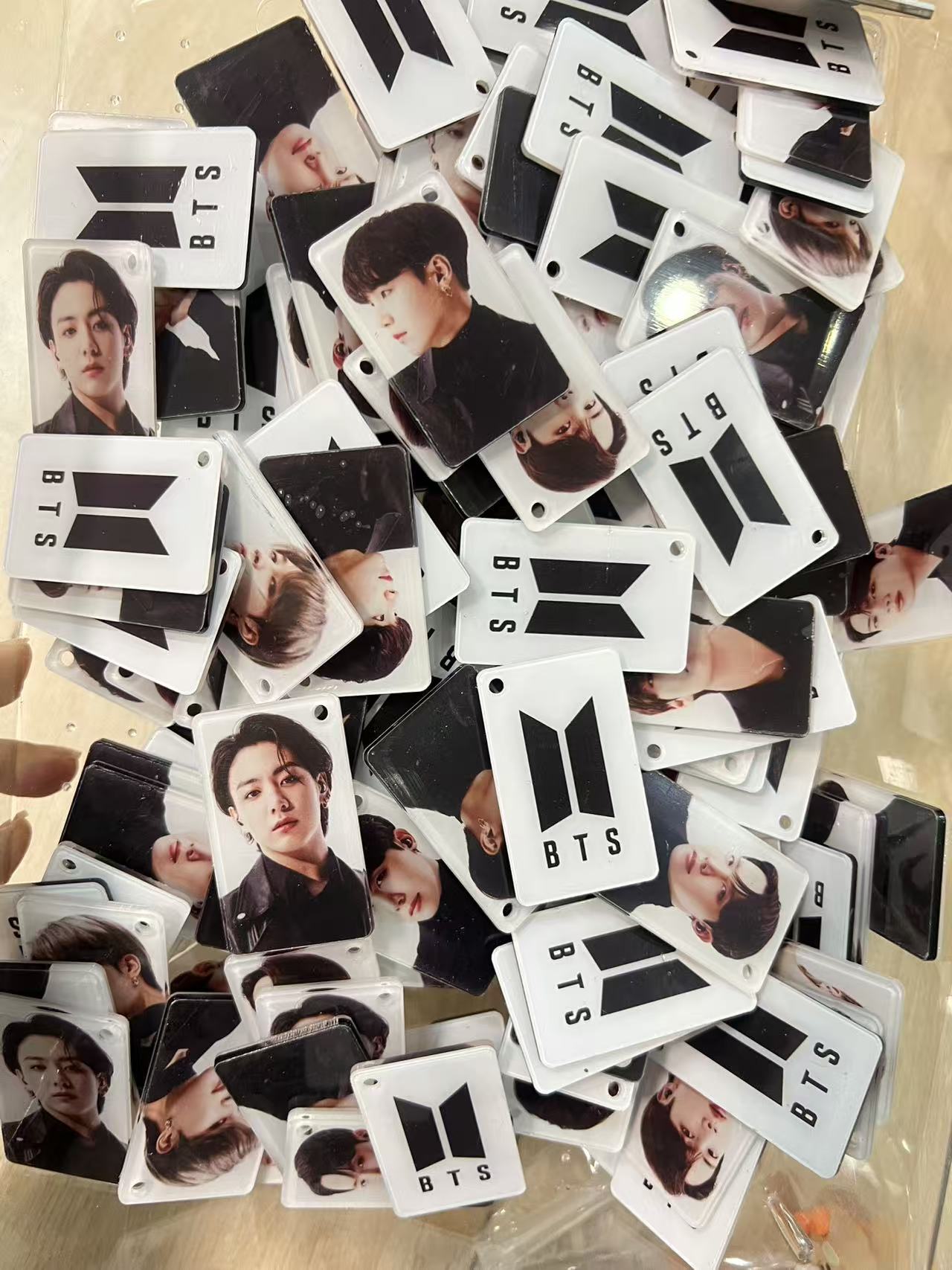 【171】for ARMY-ABside-OT7 DIY Acrylic Keychain –Acrylic charm for K-pop Concert Freebies (Preorder 5 Days)， keychain-accessories-beads-acrylic for DIY