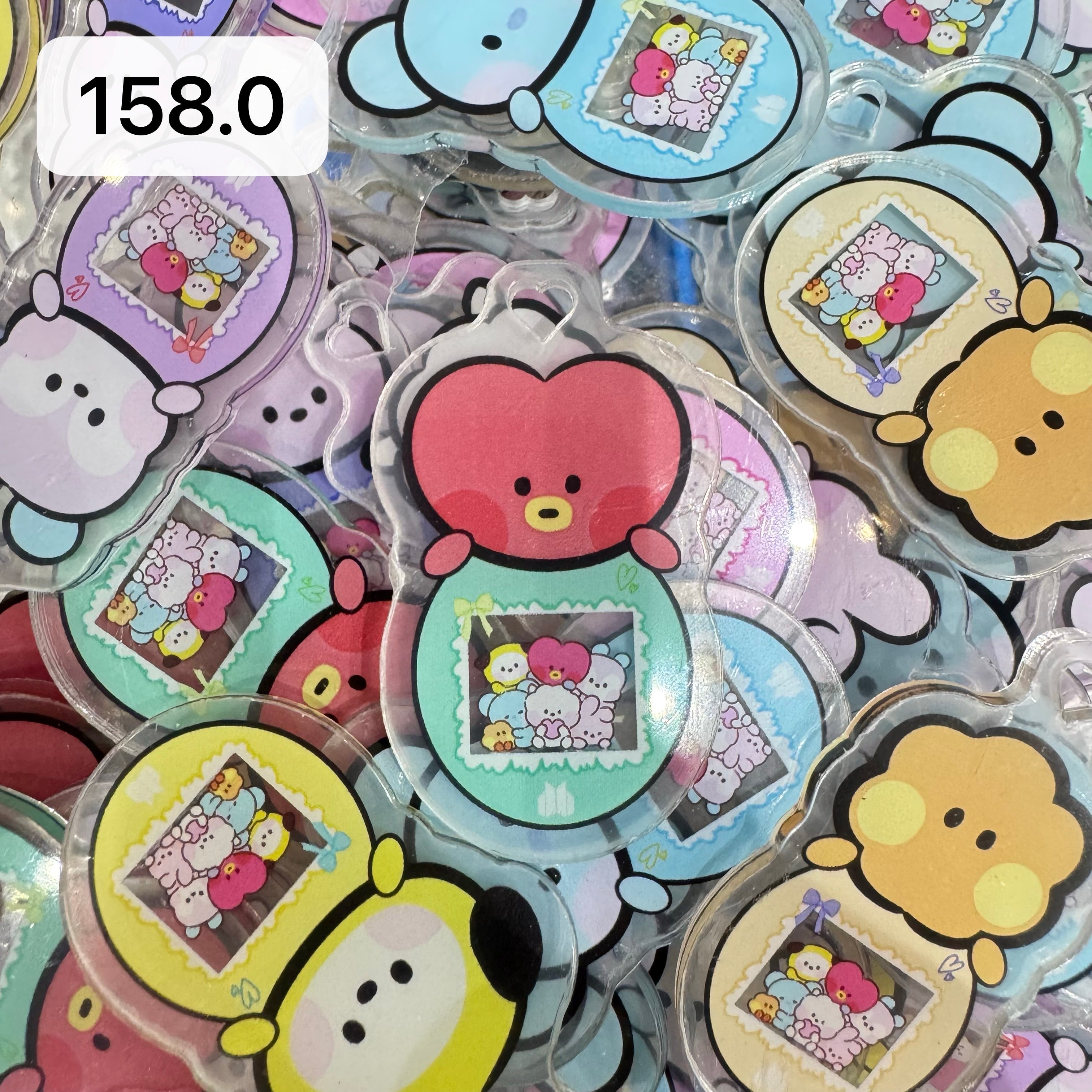 【Cartoon158.0】for ARMY-ARMY Bomb OT7 DIY Acrylic Keychain  –Acrylic charm for K-pop Concert Freebies (Preorder 5 Days)， keychain-accessories-beads-acrylic for DIY