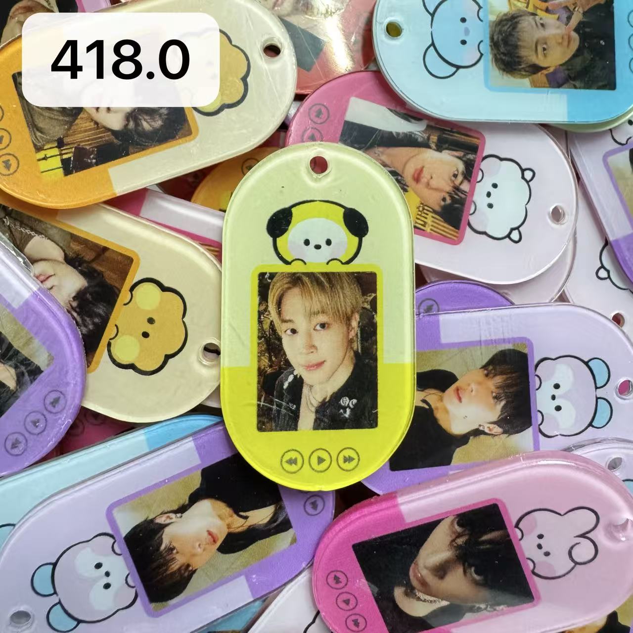 【418.0】for ARMY- OT7 DIY Acrylic Keychain  –Acrylic charm for K-pop Concert Freebies (Preorder 5 Days)， keychain-accessories-beads-acrylic for DIY