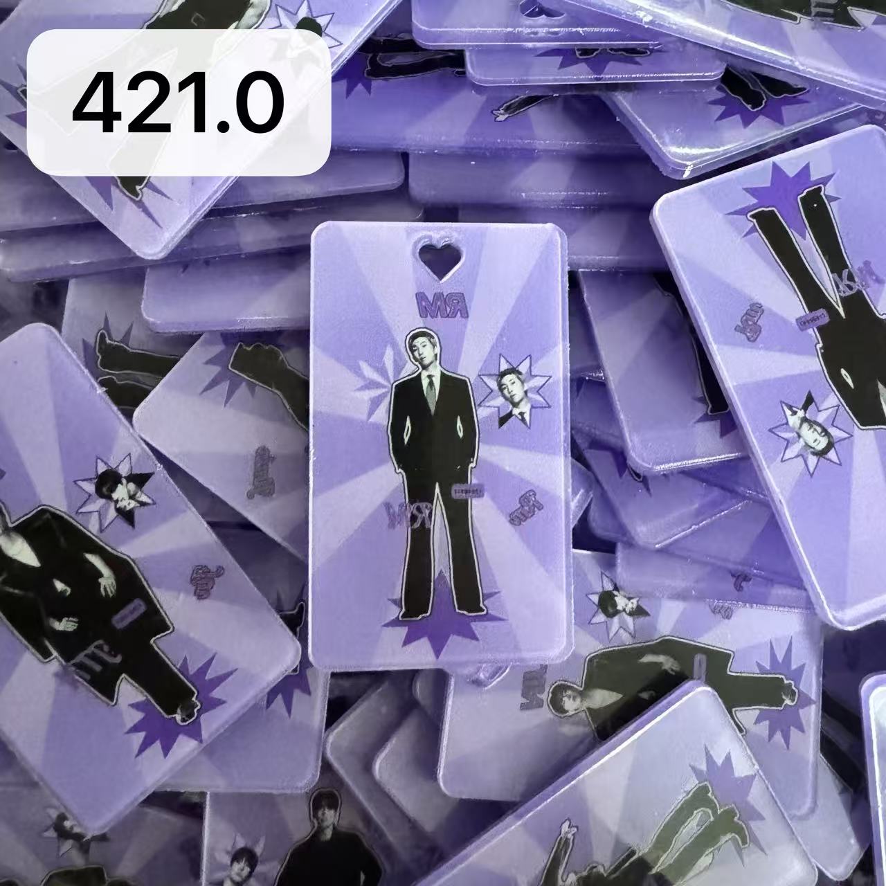 【421.0】for ARMY- Oreo  DIY Acrylic Keychain  –Acrylic charm for K-pop Concert Freebies (Preorder 5 Days)， keychain-accessories-beads-acrylic for DIY