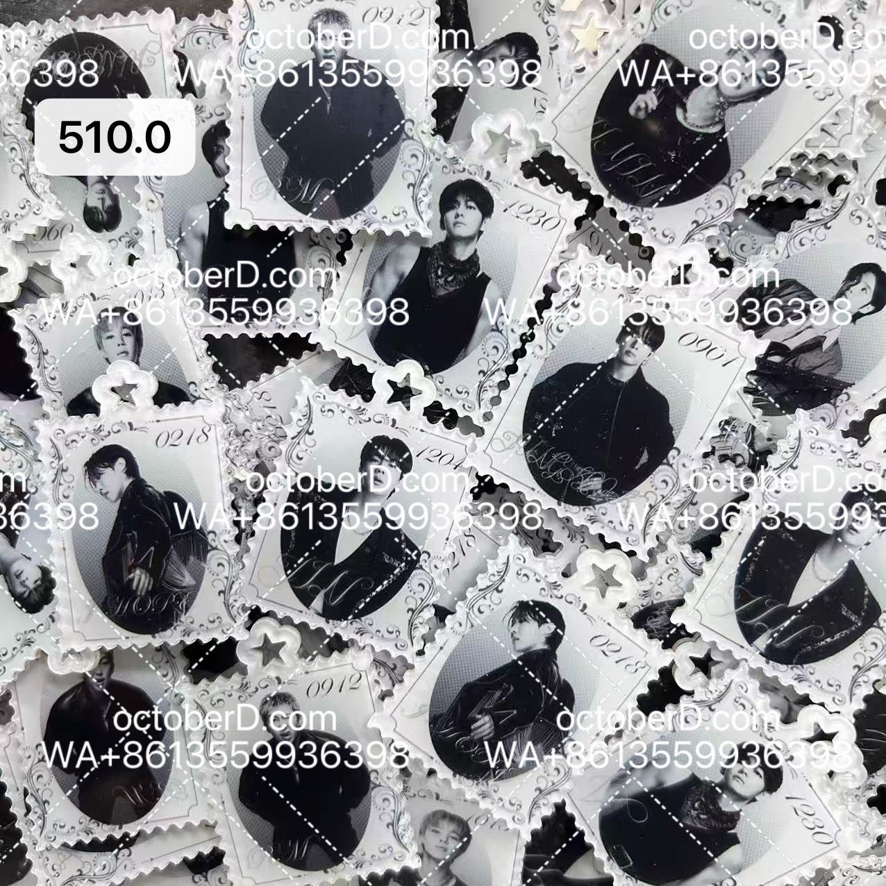 【510.0】for ARMY- OT7 DIY Acrylic Keychain  –Acrylic charm for K-pop Concert Freebies (Preorder 5 Days)， keychain-accessories-beads-acrylic for DIY