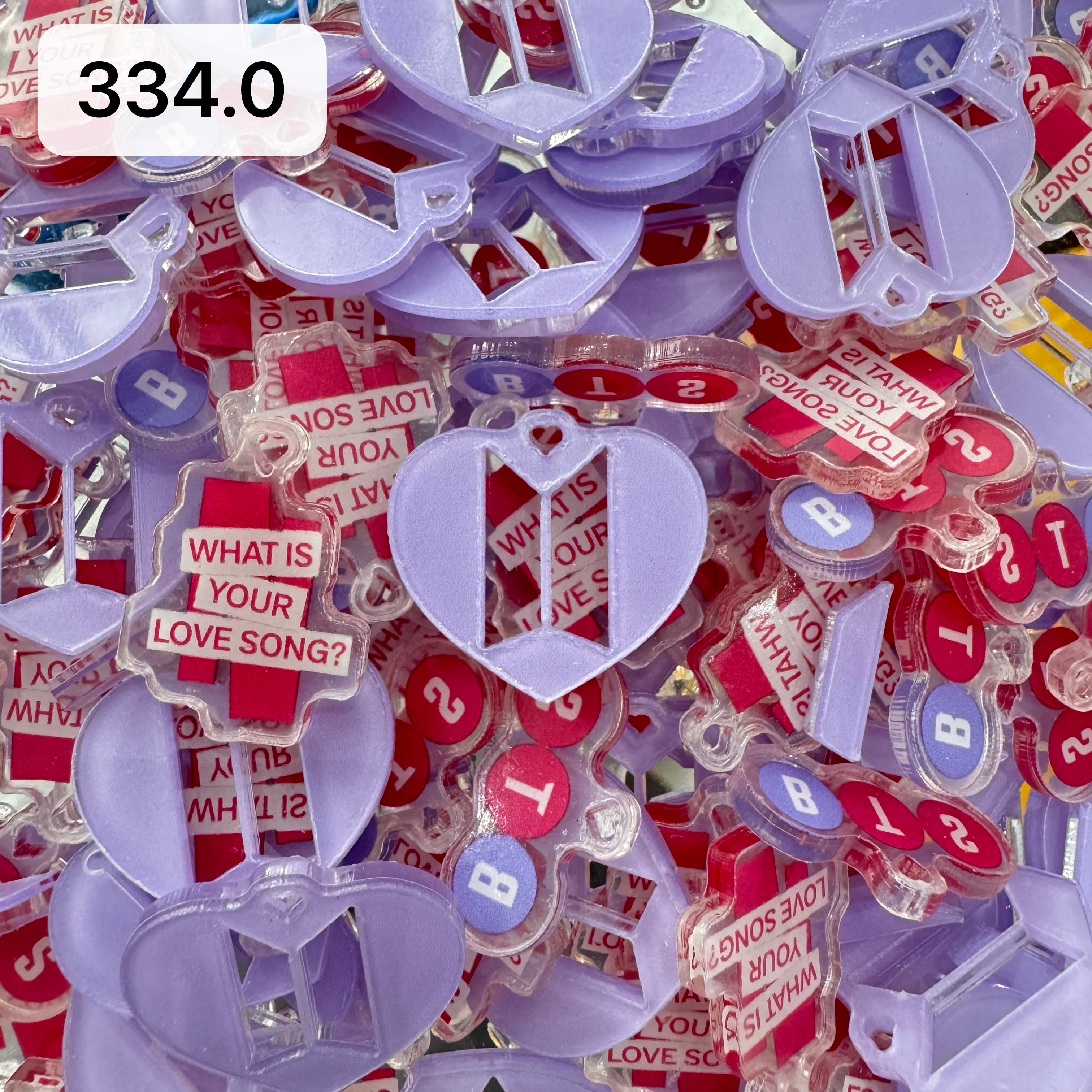 【334.0】for ARMY- OT7 DIY Acrylic Keychain  –Acrylic charm for K-pop Concert Freebies (Preorder 5 Days)， keychain-accessories-beads-acrylic for DIY