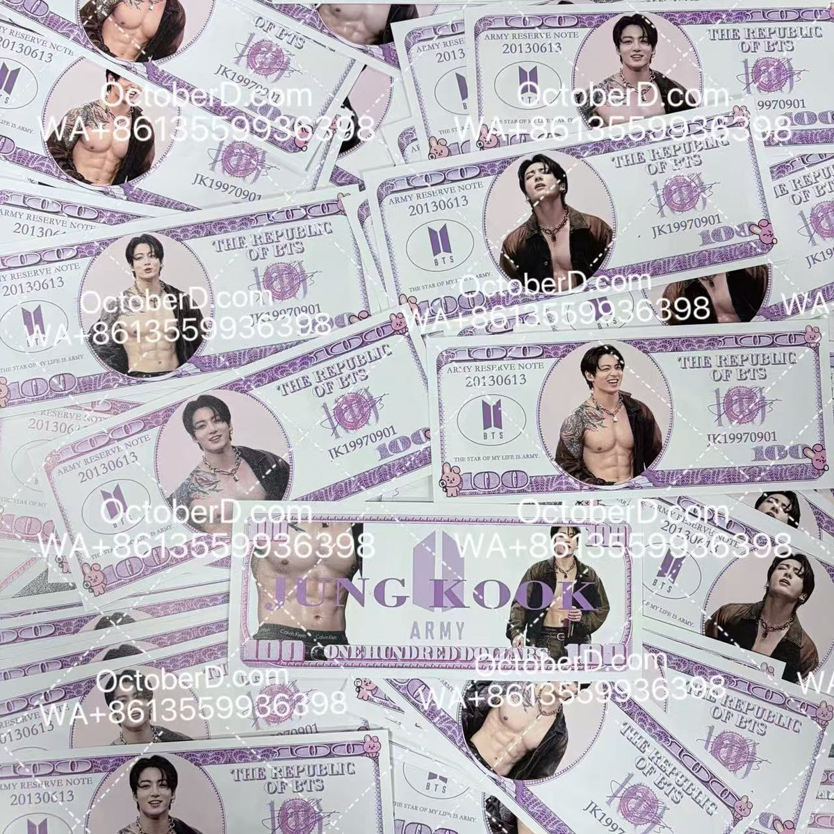 KPOP Idol Fan Money Bills Set | Collectible Banknote Style Cards for Multiple Groups