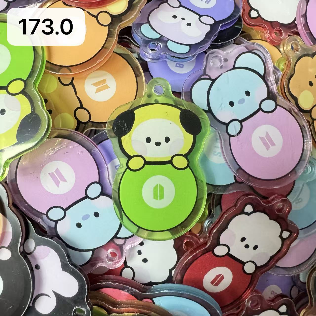 【Cartoon173.0】for ARMY-ARMY Bomb OT7 DIY Acrylic Keychain  –Acrylic charm for K-pop Concert Freebies (Preorder 5 Days)， keychain-accessories-beads-acrylic for DIY