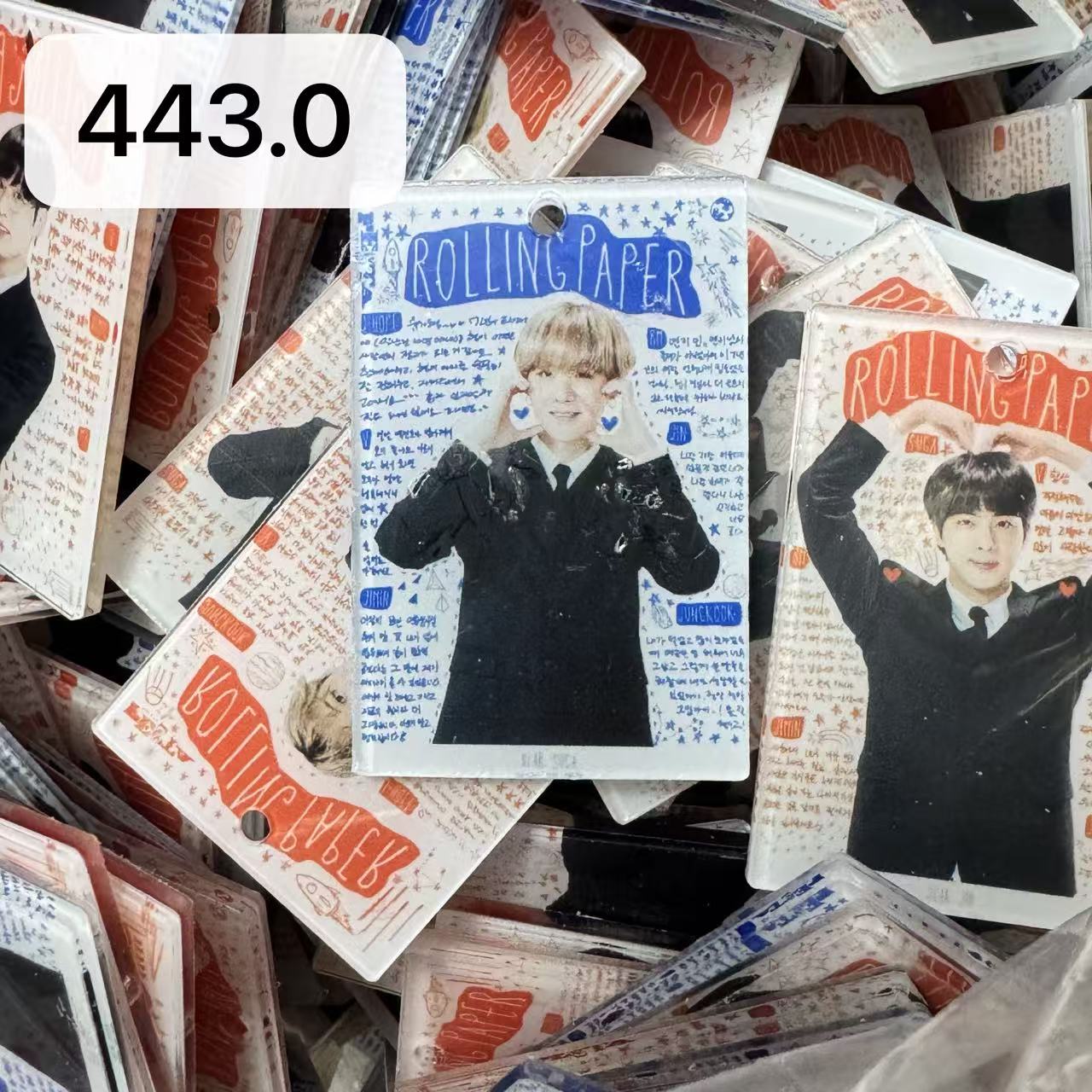 【443.0】for ARMY- Oreo  DIY Acrylic Keychain  –Acrylic charm for K-pop Concert Freebies (Preorder 5 Days)， keychain-accessories-beads-acrylic for DIY