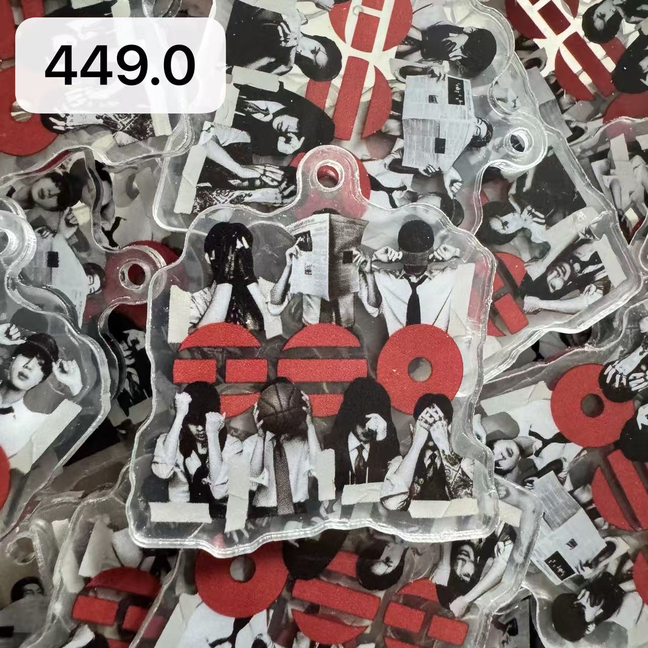 【449.0】for ARMY- Oreo  DIY Acrylic Keychain  –Acrylic charm for K-pop Concert Freebies (Preorder 5 Days)， keychain-accessories-beads-acrylic for DIY
