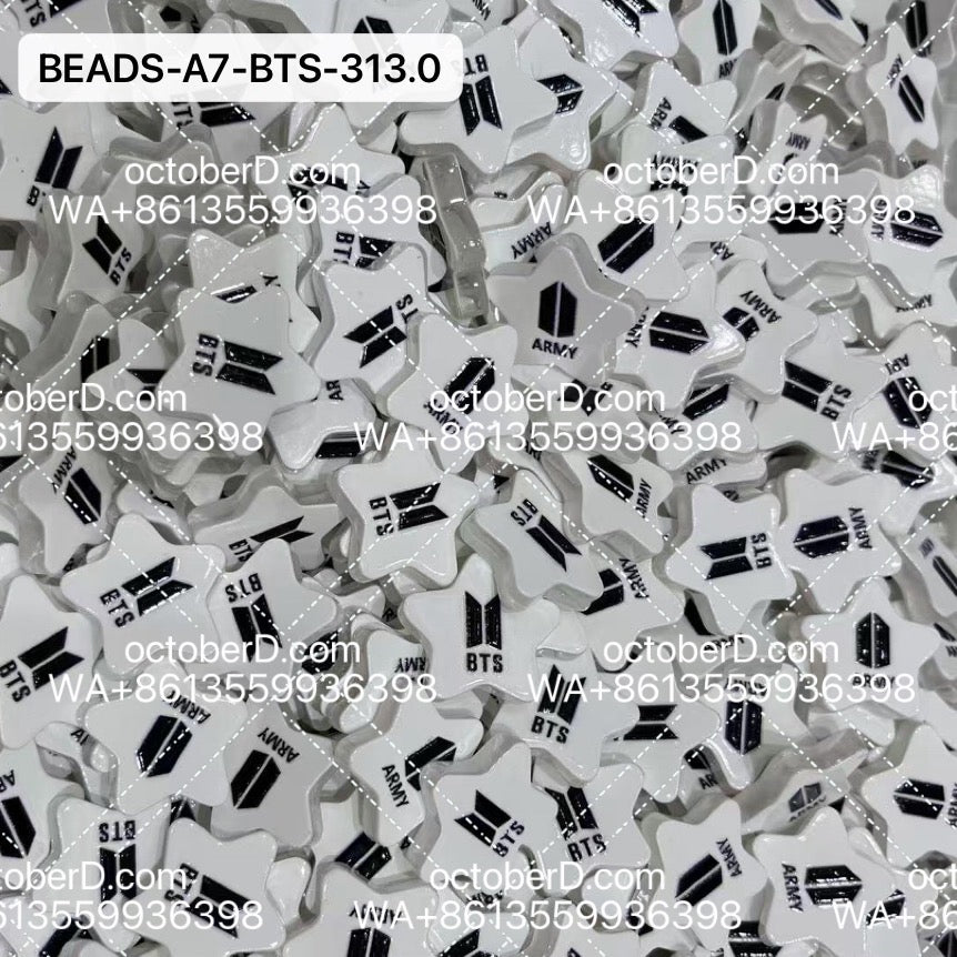 【BEADS-A7-BTS-313.0】for AYMY  Inspired Kpop Charm Beads fanmade Wholesale | DIY Beads Supplies for Small Business, Keychains & Concert Events