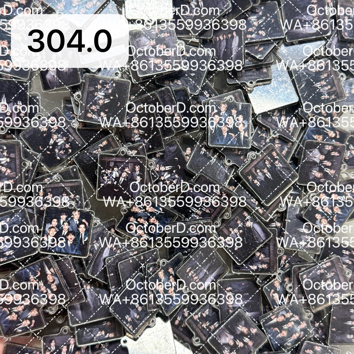 【304.0】for ARMY- OT7 DIY Acrylic Keychain  –Acrylic charm for K-pop Concert Freebies (Preorder 5 Days)， keychain-accessories-beads-acrylic for DIY