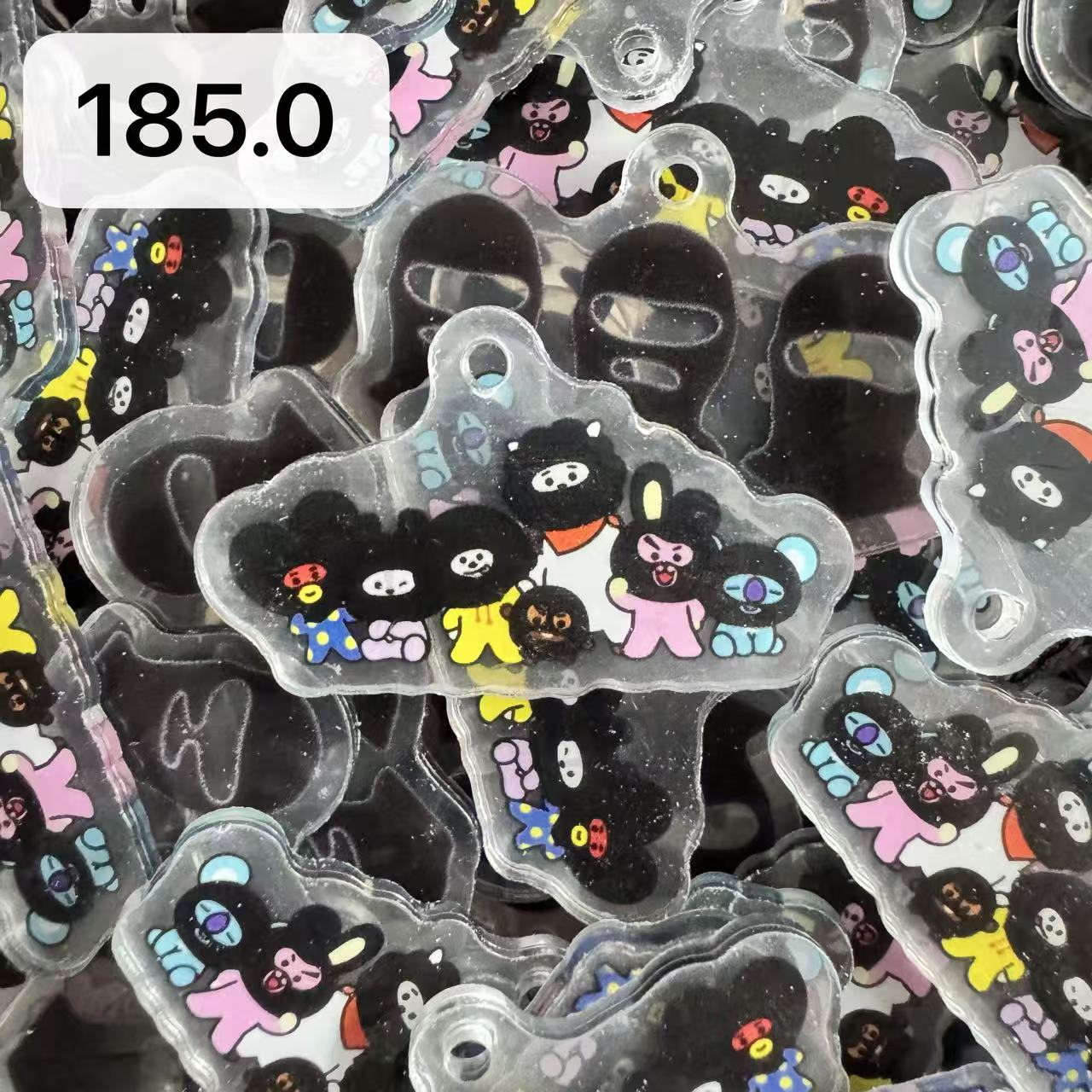 【Cartoon185.0】for ARMY-ARMY Bomb OT7 DIY Acrylic Keychain  –Acrylic charm for K-pop Concert Freebies (Preorder 5 Days)， keychain-accessories-beads-acrylic for DIY