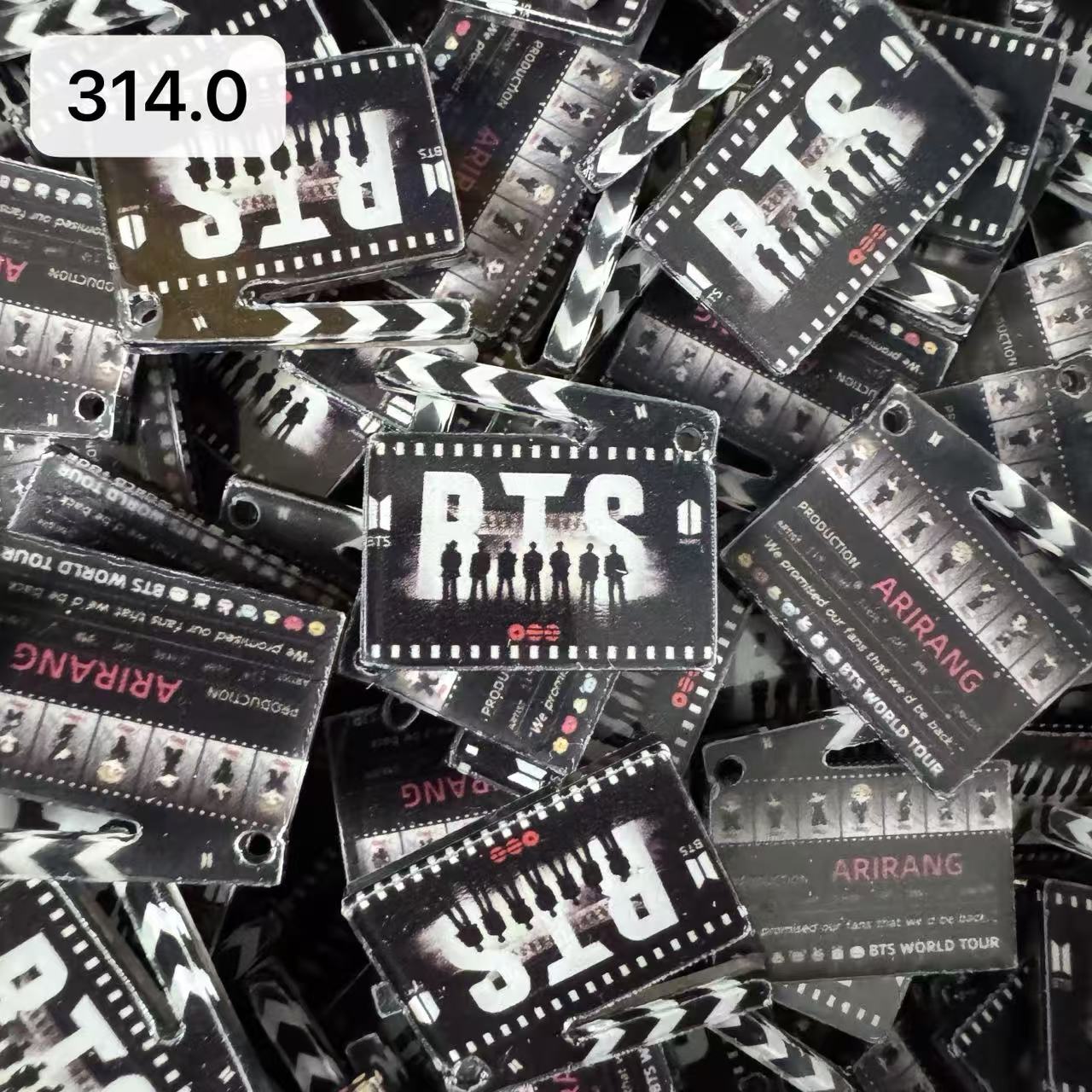 【314.0】for ARMY- OT7 DIY Acrylic Keychain  –Acrylic charm for K-pop Concert Freebies (Preorder 5 Days)， keychain-accessories-beads-acrylic for DIY