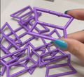Fan-Made K-Pop Purple Metal Carabiner – DIY Keychains & Bag Chains