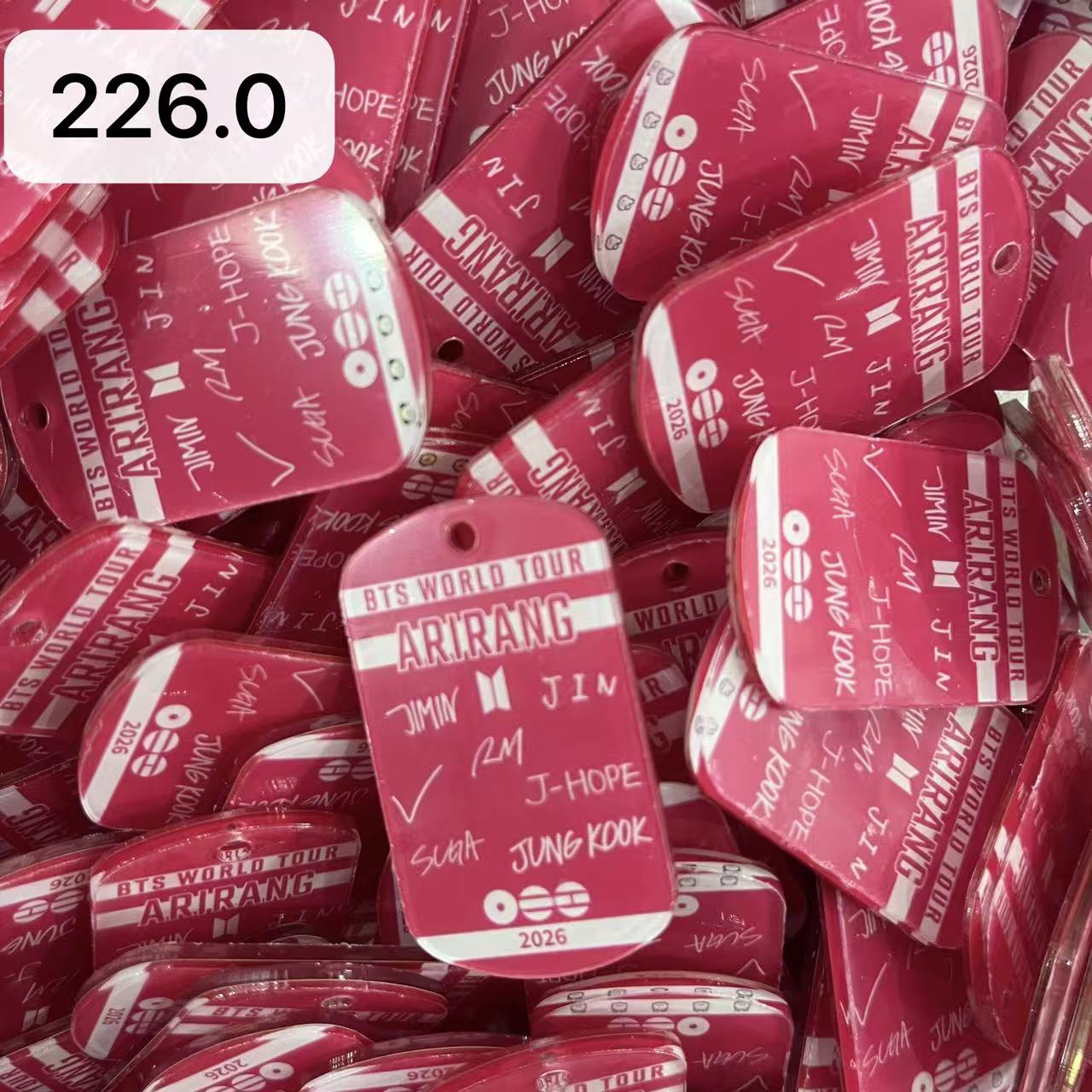 【226.0】for ARMY-arirang OT7 DIY Acrylic Keychain  –Acrylic charm for K-pop Concert Freebies (Preorder 5 Days)， keychain-accessories-beads-acrylic for DIY