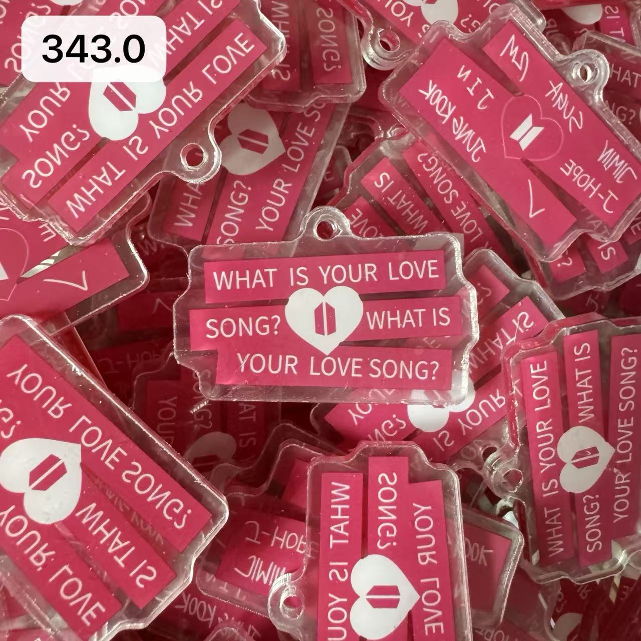 【343.0】for ARMY- OT7 DIY Acrylic Keychain  –Acrylic charm for K-pop Concert Freebies (Preorder 5 Days)， keychain-accessories-beads-acrylic for DIY