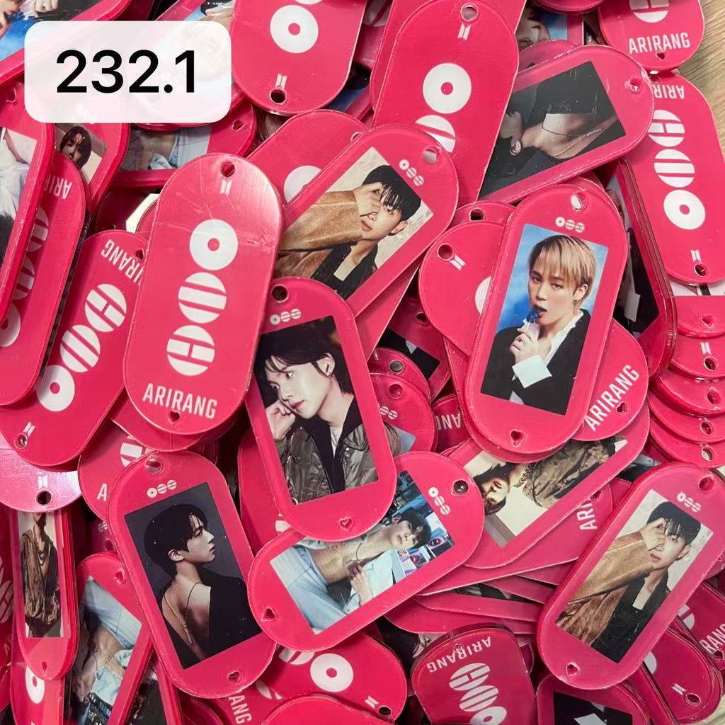 【232.0】for ARMY-arirang OT7 DIY Acrylic Keychain  –Acrylic charm for K-pop Concert Freebies (Preorder 5 Days)， keychain-accessories-beads-acrylic for DIY