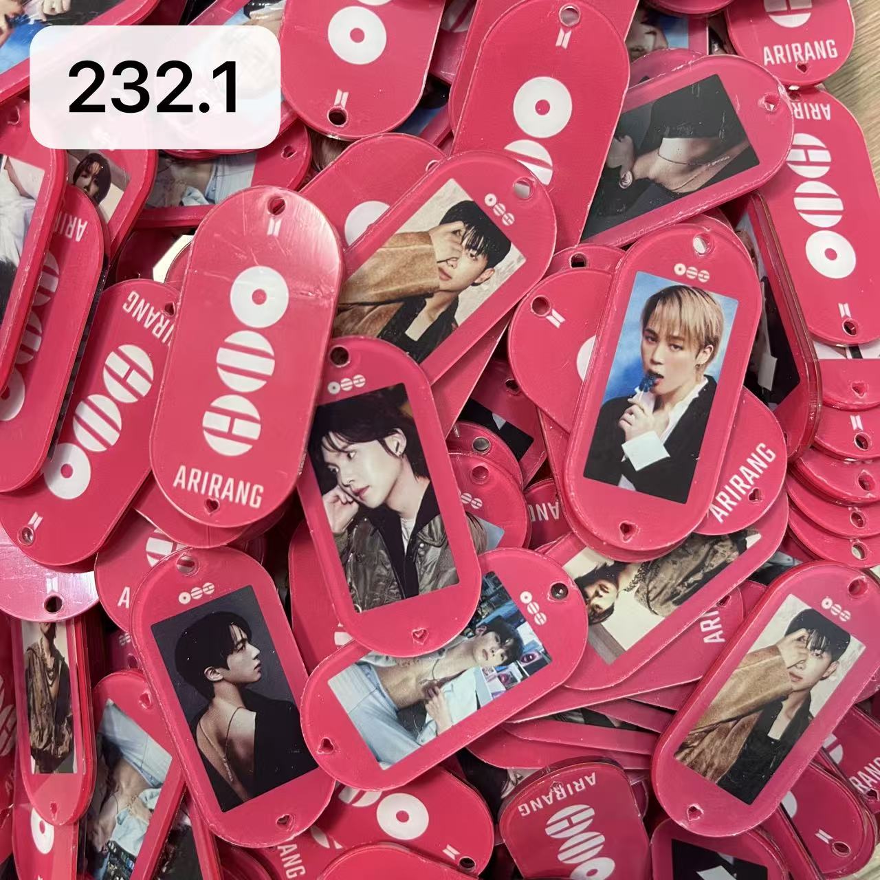 【232.0】for ARMY-arirang OT7 DIY Acrylic Keychain  –Acrylic charm for K-pop Concert Freebies (Preorder 5 Days)， keychain-accessories-beads-acrylic for DIY