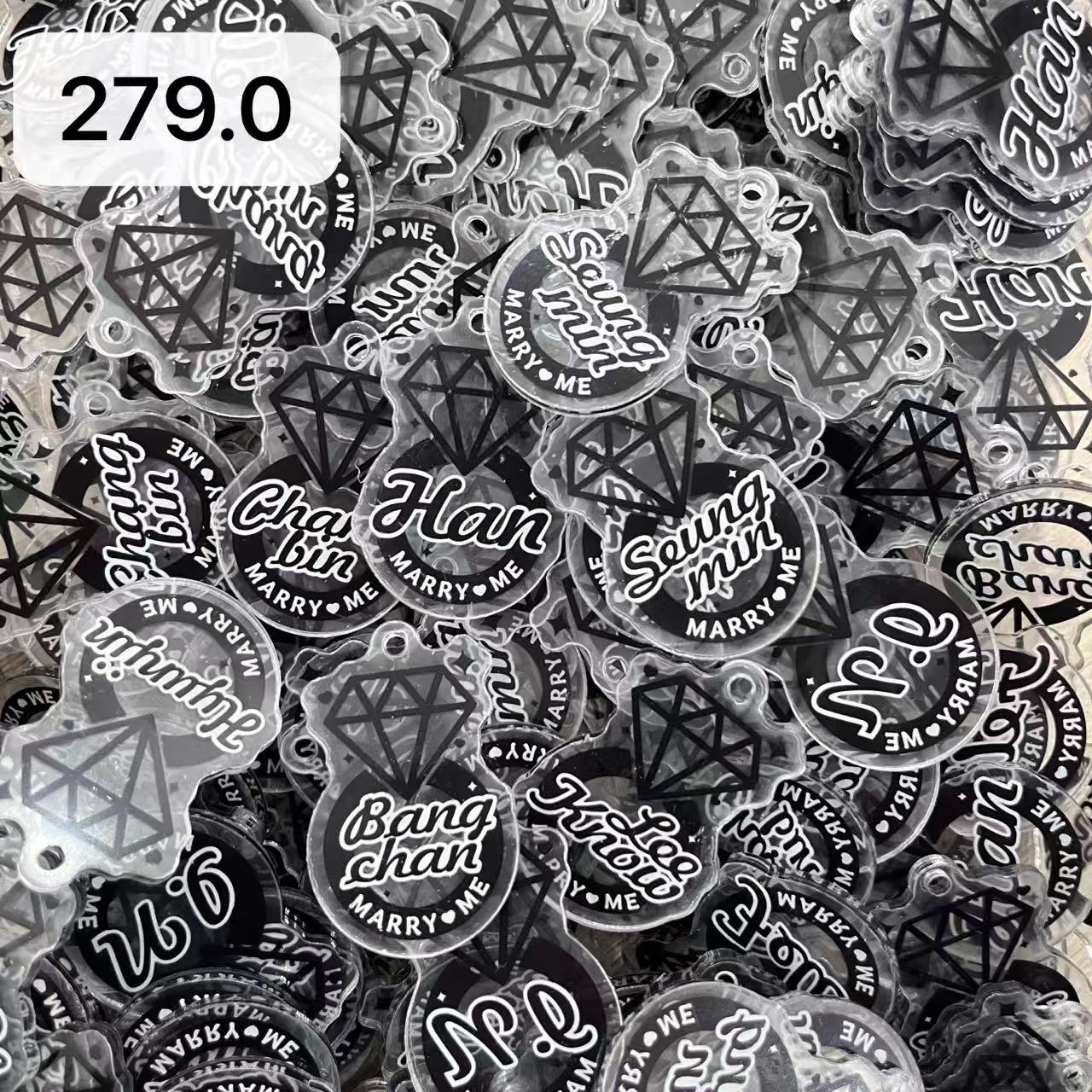 【279.0】for STAY - OT8 K-pop Inspired Acrylic Keychain – Fan-made Character Style Acrylic Charm for Stray Kids Fandom, Kpop Merch Collectible, DIY Concert Freebies (Preorder 5 Days), Kpop Keychain Accessories for DIY