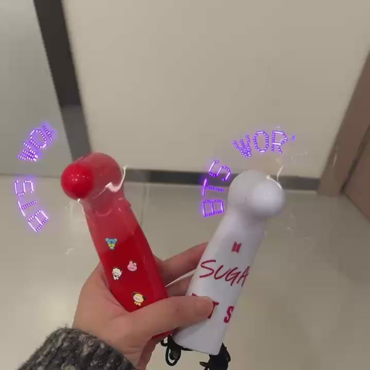 Kpop Army Inspired Concert Support Fan Lightstick Hand Fan | Idol Tour Cheer Fan | Fan Gift for Concert & Collection